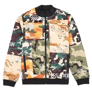 Reason Allover Camo Mixed Allover Print Track Jacket Men's Multiple sizes